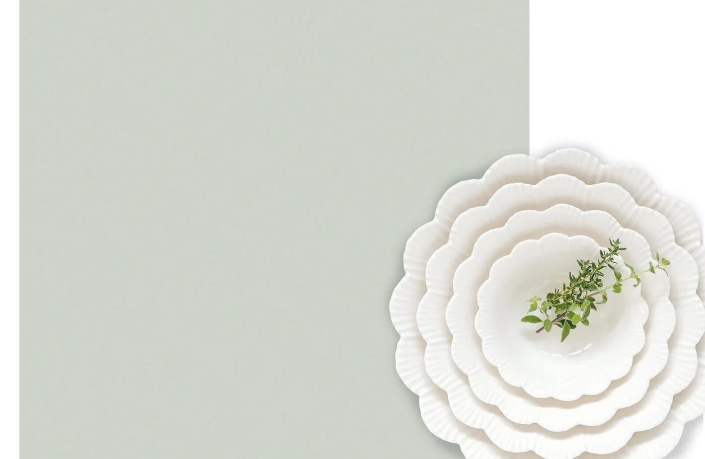 EasyLife Frühstücksteller Fleuri Bianco Weiß Porzellan