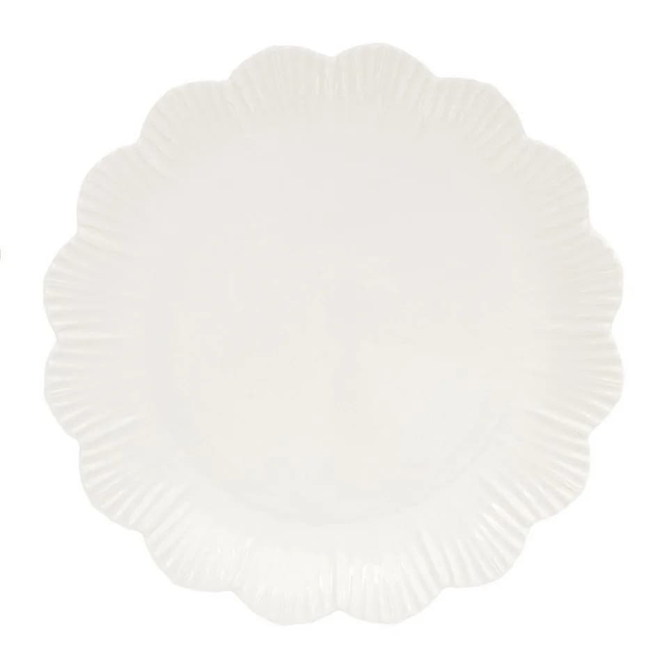 EasyLife Frühstücksteller Fleuri Bianco Weiß Porzellan - Bild 2