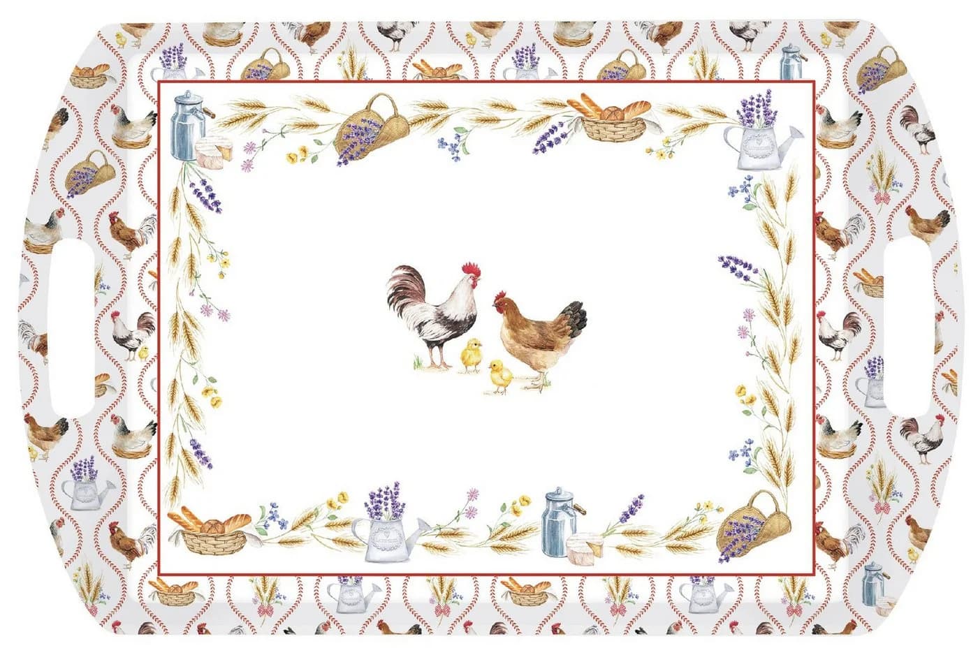 EasyLife Tablett Country Life Melamin Bauernhof Motiv - Bild 2