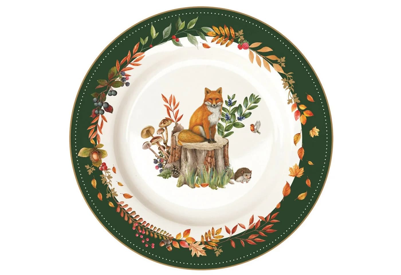 EasyLife Kuchenteller Forest Dream Herbstmotiv Porzellan - Bild 2