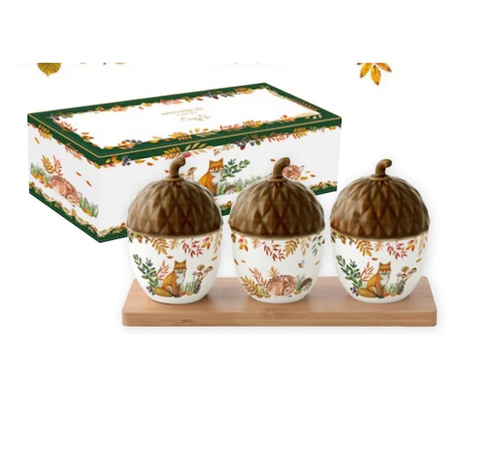 EasyLife Servierschale Forest Dream Porzellan Bambus Herbst - Bild 2