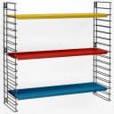 Metaltex Wandregal Tomado Schwarz/Bunt mit 3 Metallablagen Bild 4