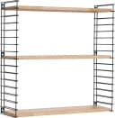 Metaltex Wandregal Tomado Schwarz Buchenholz 3 Ablagen Bild 2