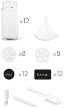 Metaltex Shake-It Gewürzstreuer Set 12-tlg. Glas transparent Bild 1