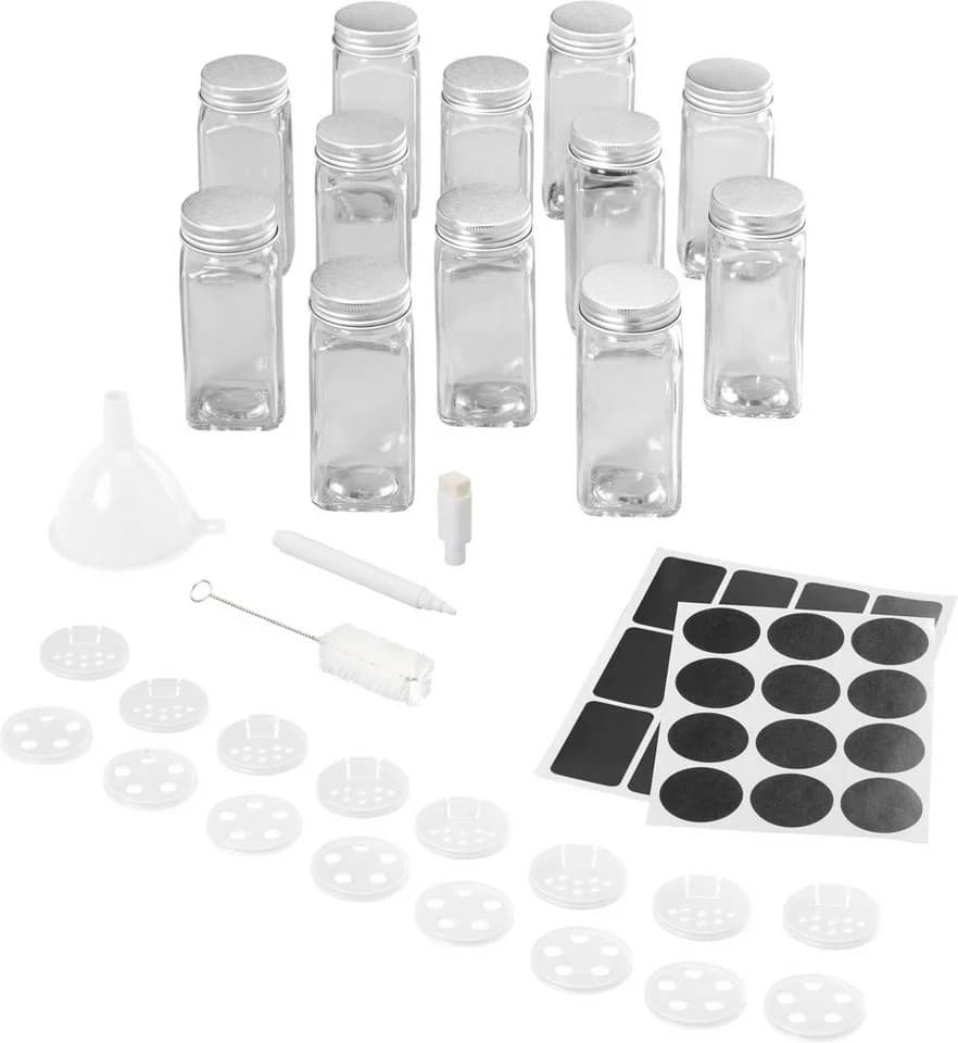Metaltex Shake-It Gewürzstreuer Set 12-tlg. Glas transparent - Bild 2