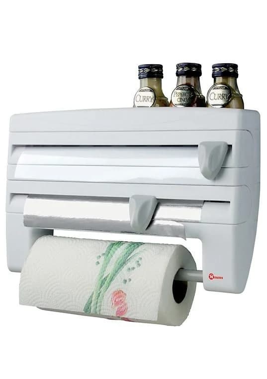 Metaltex Wandrollenhalter Roll'n Roll Kunststoff 3-fach mit Schneidefunktion - Bild 2