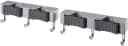 Metaltex Hakenleiste Hang-up Set 2 St. Grau Kunststoff Wandhalterung Bild 2