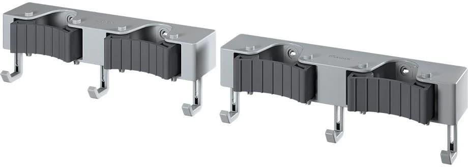 Metaltex Hakenleiste Hang-up Set 2 St. Grau Kunststoff Wandhalterung - Bild 2