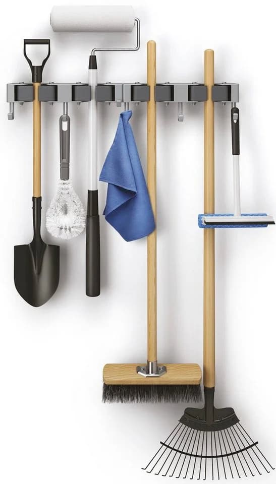 Metaltex Hakenleiste Hang-up Set 2 St. Grau Kunststoff Wandhalterung - Bild 3