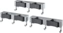 Metaltex Hakenleiste Hang-up Set 3 St. Wandhalterung Grau Bild 2