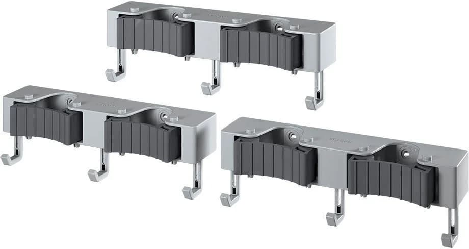 Metaltex Hakenleiste Hang-up Set 3 St. Wandhalterung Grau - Bild 2