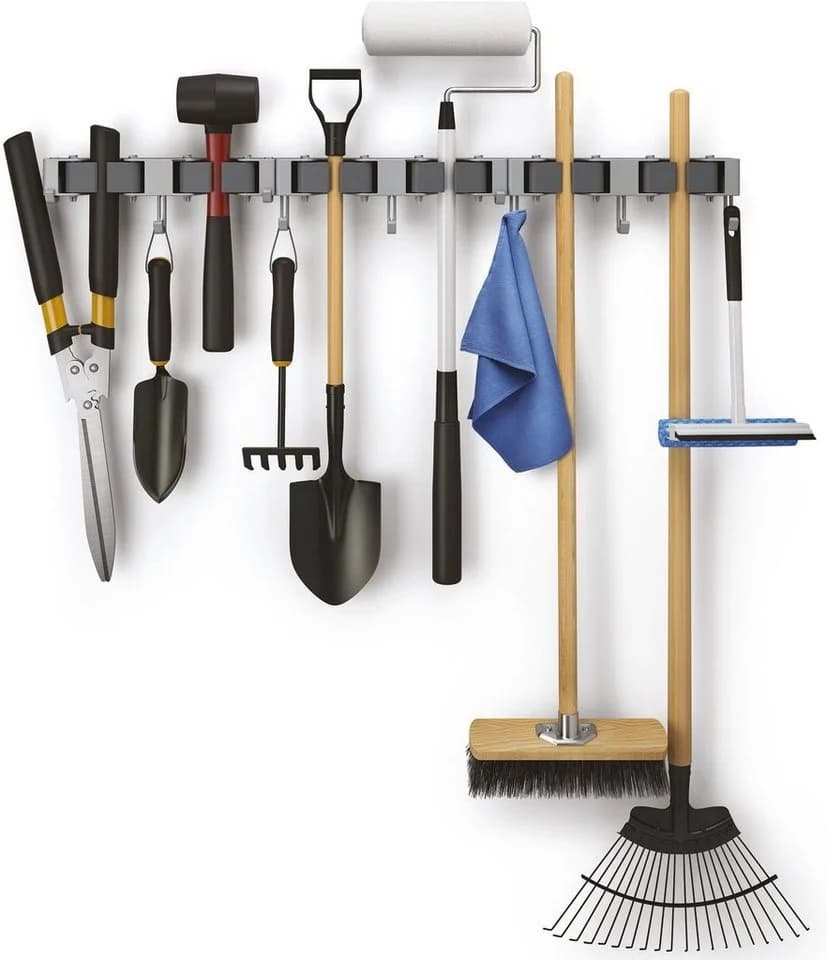 Metaltex Hakenleiste Hang-up Set 3 St. Wandhalterung Grau - Bild 3