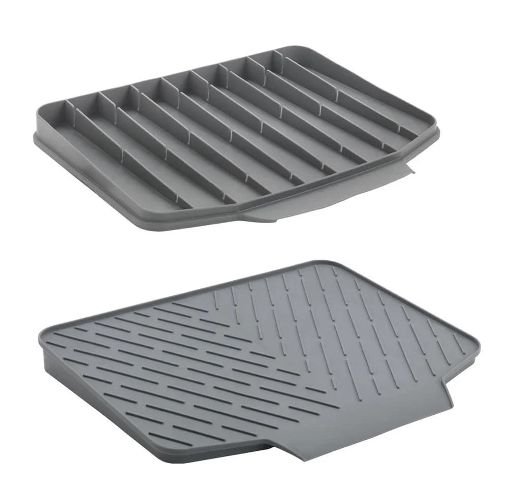 Metaltex Abtropfmatte Gravity-Duo Grau Kunststoff Geschirrständer - Bild 2