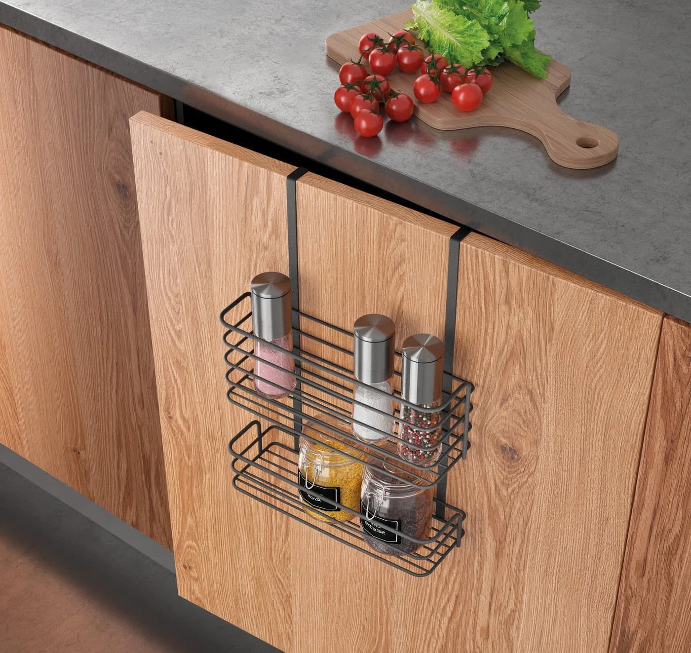 Metaltex Einhängekorb Galileo Lava 2 Etagen TouchTherm® Beschichtung