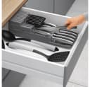 Metaltex Blade-Fit Besteckhalter Grau Kunststoff Bild 1