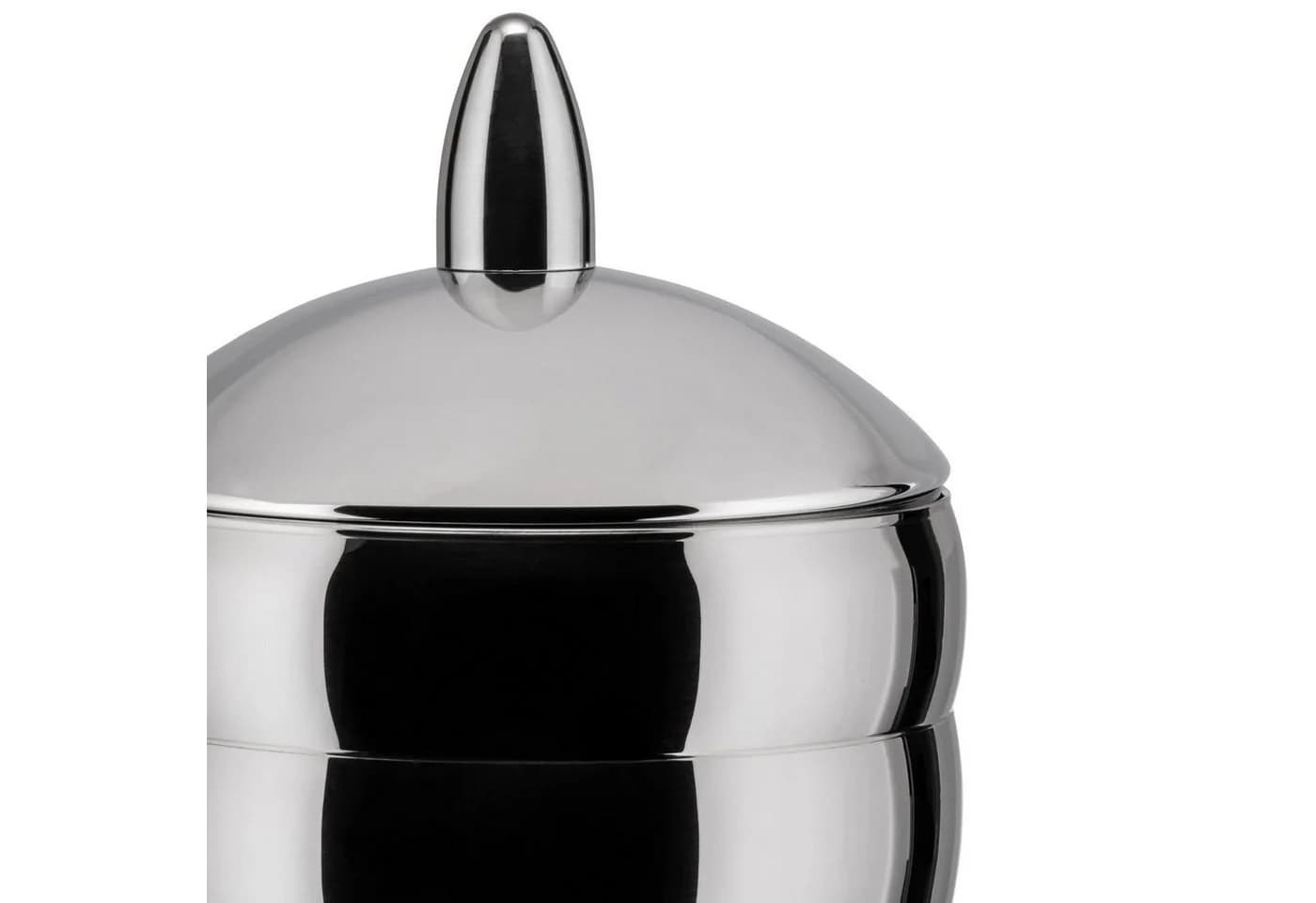 Alessi Vorratsdose Kalistò 2 Edelstahl Silber