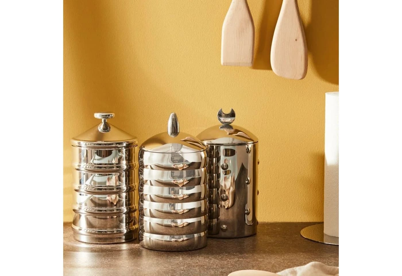 Alessi Vorratsdose Kalistò 2 Edelstahl Silber - Bild 3