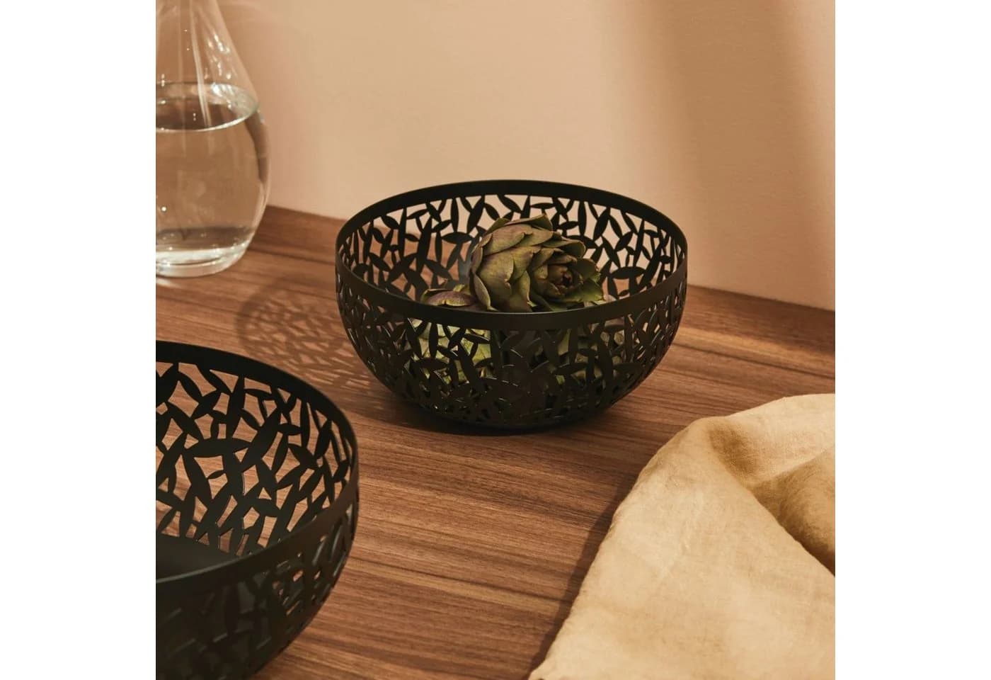 Alessi Dekoschale Cactus Schwarz 21 cm