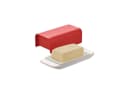 Alessi Butterdose Mattina Rot Porzellan Metall Bild 1