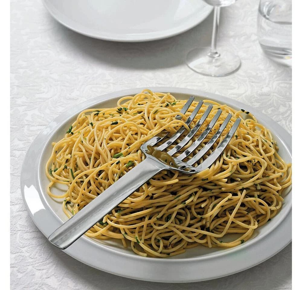 Alessi Spaghettigabel Tibidabo Silber Edelstahl 18-10