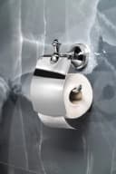 Gedy Toilettenpapierhalter NEVIS mit Deckel, Retro, Chrom Bild 1