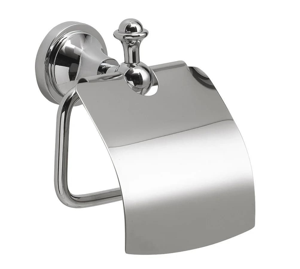 Gedy Toilettenpapierhalter NEVIS mit Deckel, Retro, Chrom - Bild 2