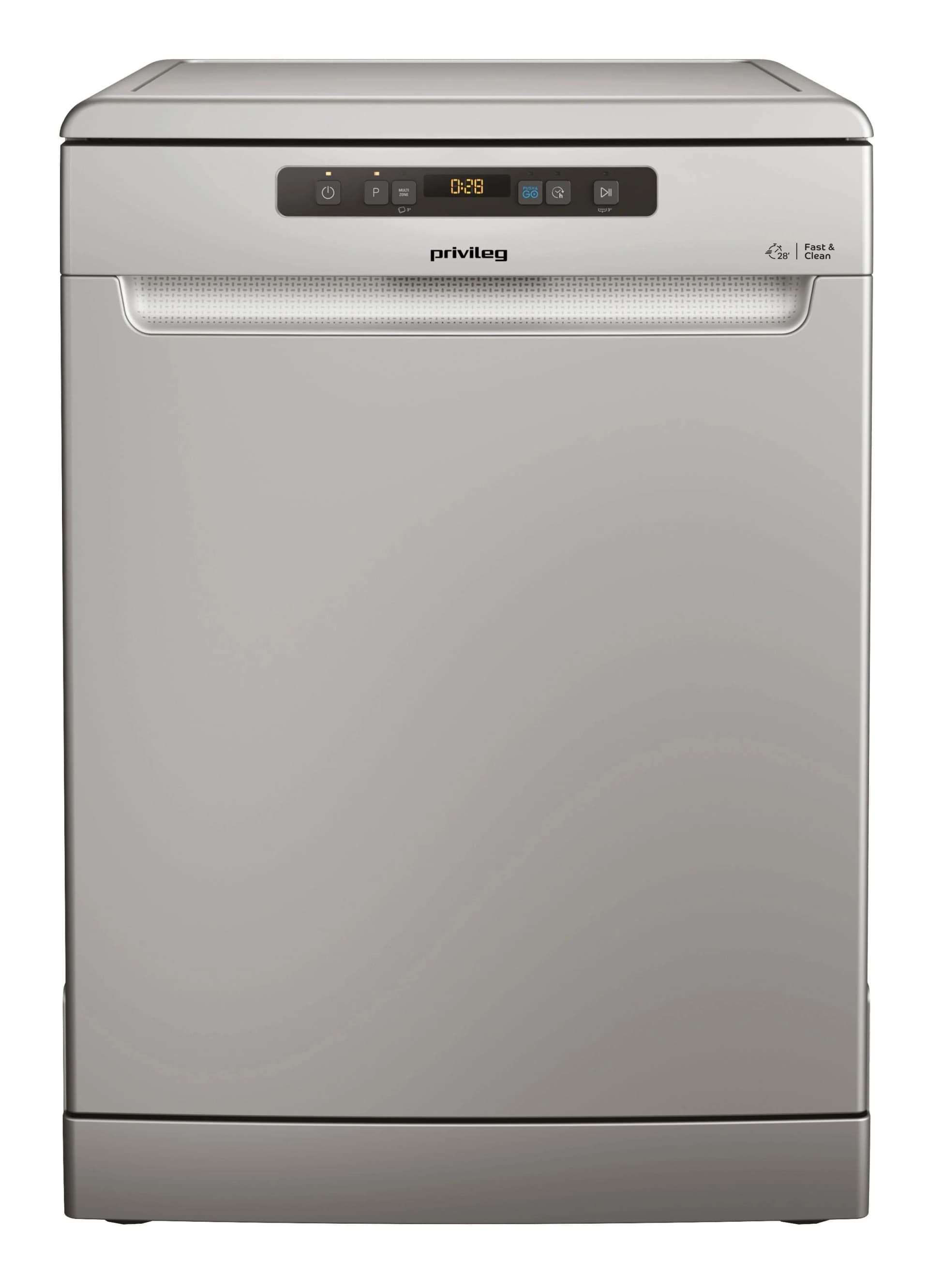 PRIVILEG Standgeschirrspüler "P0F ECO D551 S" Silber AutoClose-Tür