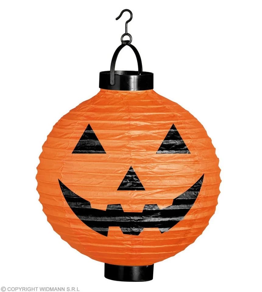Widmann S.r.l. Halloween Deko Laterne 'Kürbis' LED Orange