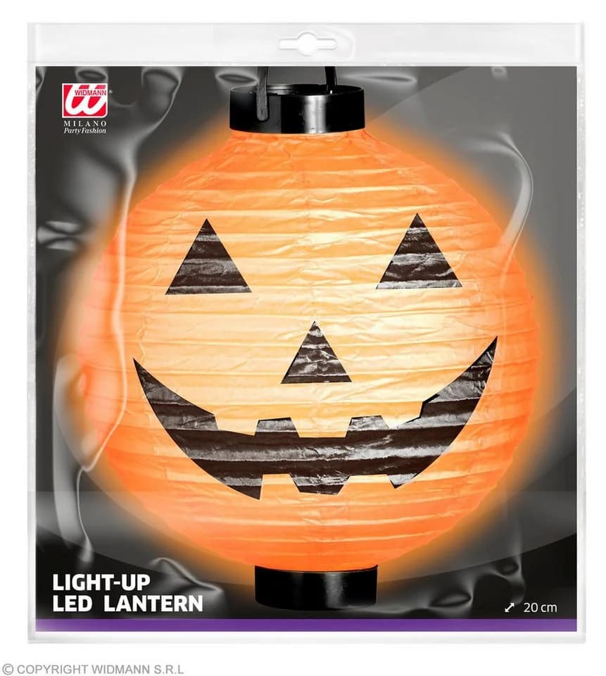 Widmann S.r.l. Halloween Deko Laterne 'Kürbis' LED Orange - Bild 3