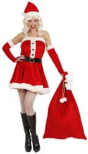 Widmann S.r.l. Geschenkesack aus Samt Rot mit goldenem Band Bild 1