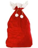 Widmann S.r.l. Geschenkesack aus Samt Rot mit goldenem Band Bild 2