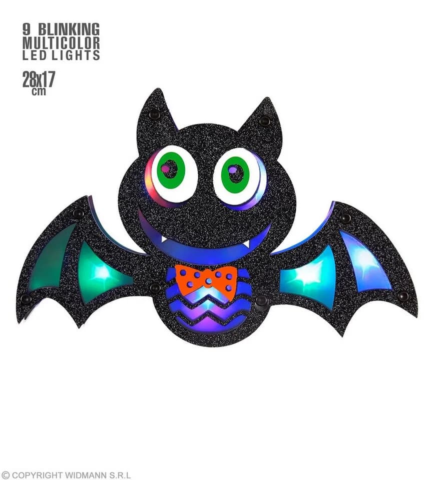 Widmann S.r.l. Dekoobjekt Fledermaus 'LED Bat' Schwarz mit LED-Beleuchtung - Bild 2