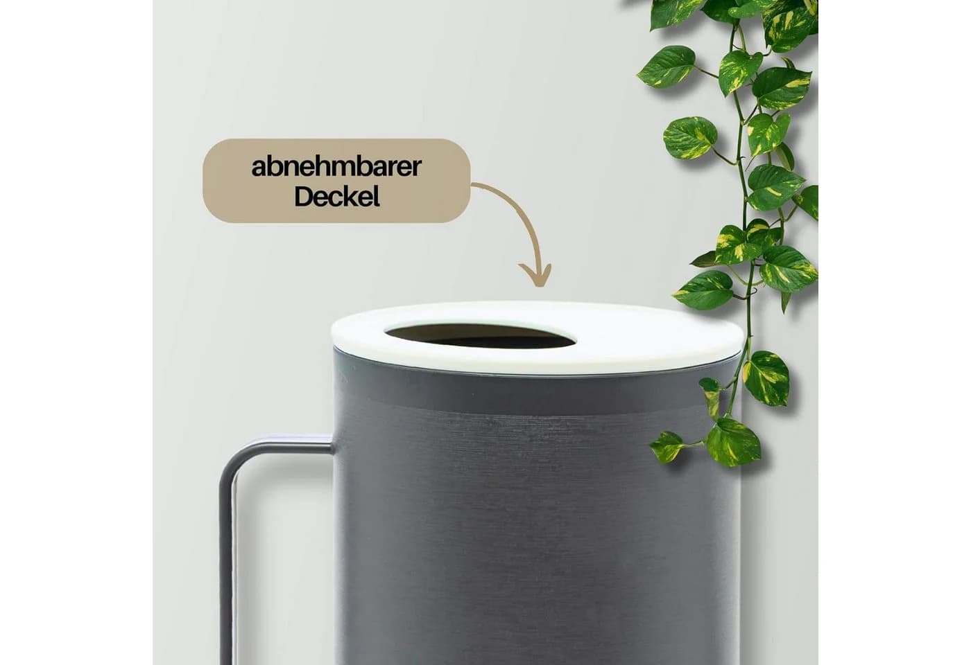 homiez Gießkanne MUG 0,9 ltr. Anthrazit - Bild 4