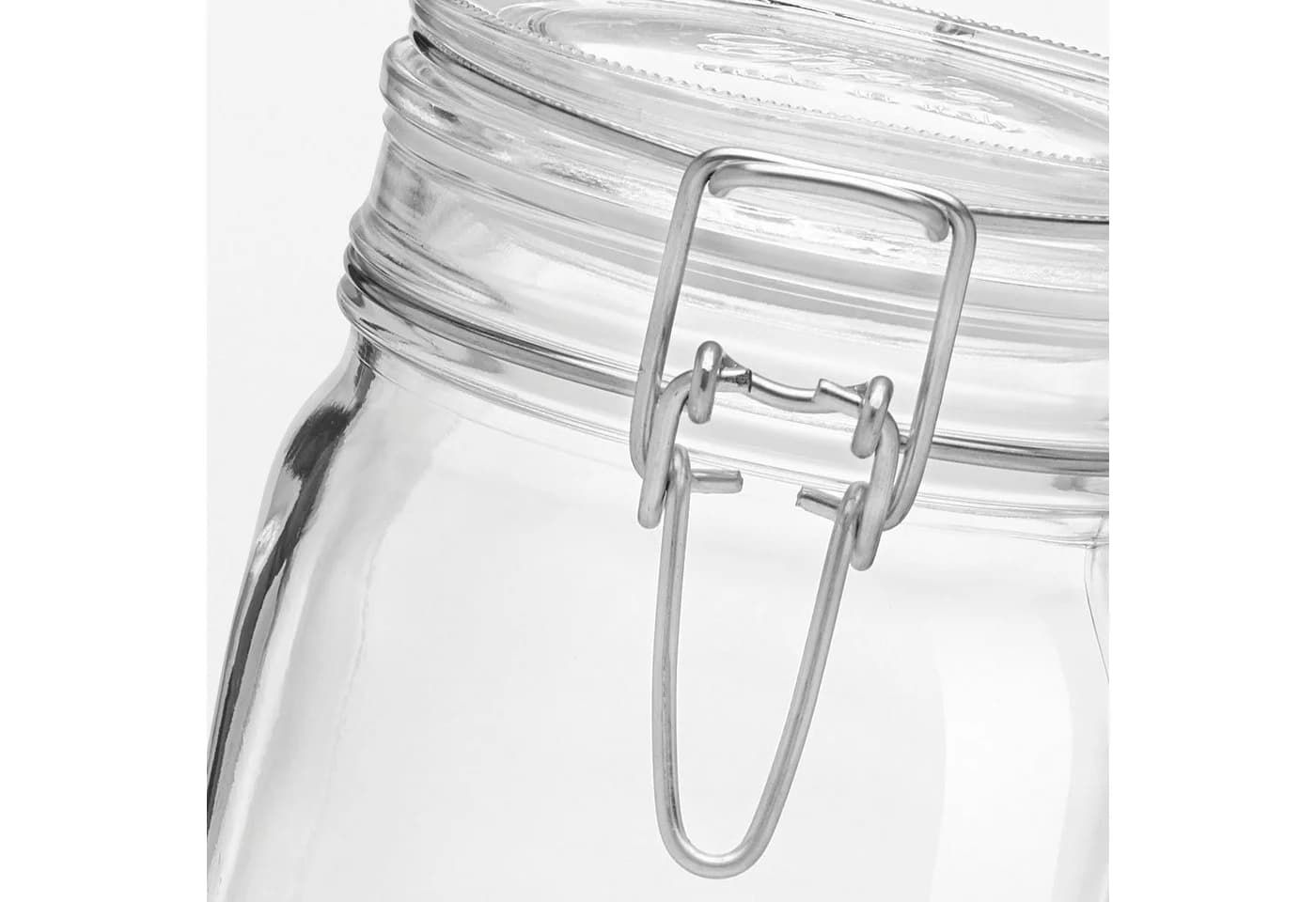 Bormioli Rocco Fido Vorratsglas Set 6-tlg. 1L transparent mit Bügelverschluss - Bild 3