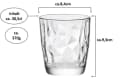 Bormioli Rocco Tumbler-Glas Diamond Transparent 305ml Bild 5