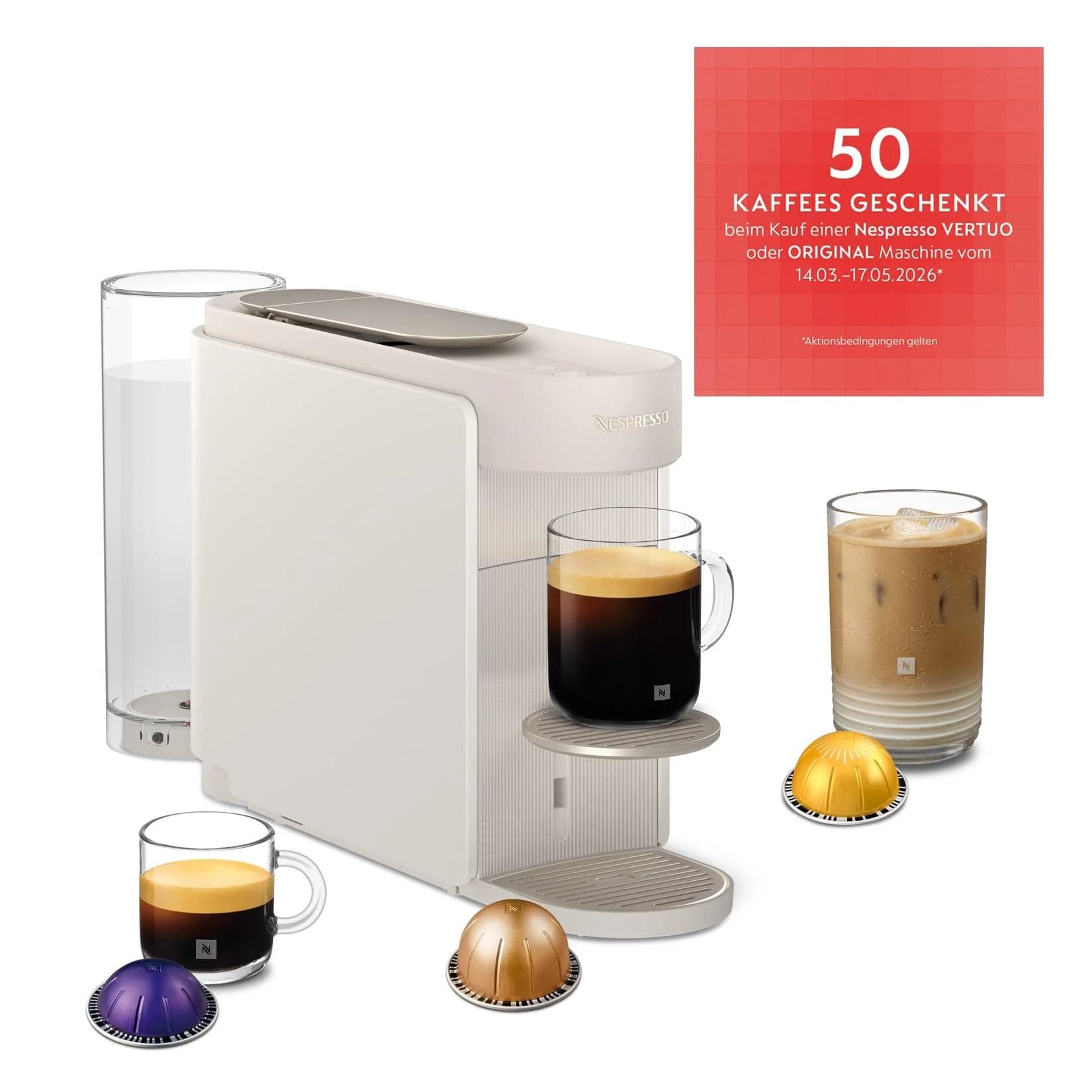 Nespresso Vertuo Up Kaffeemaschine Weiß