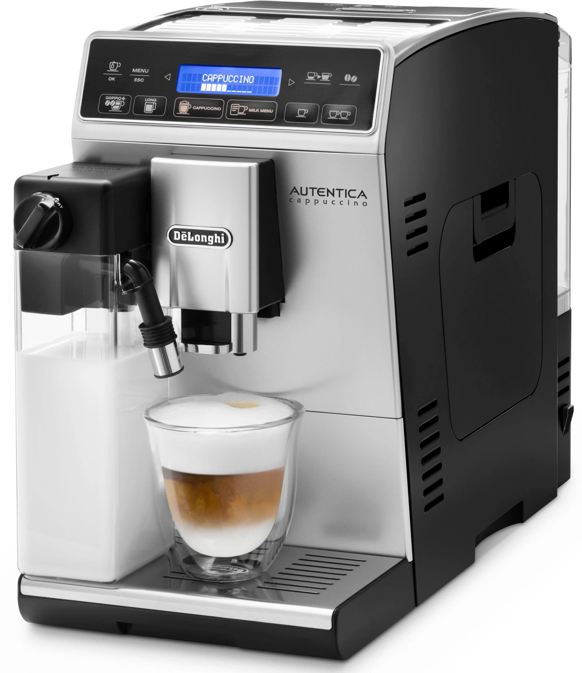De'Longhi Autentica Cappuccino ETAM 29.660.SB Vollautomat Silber/Schwarz