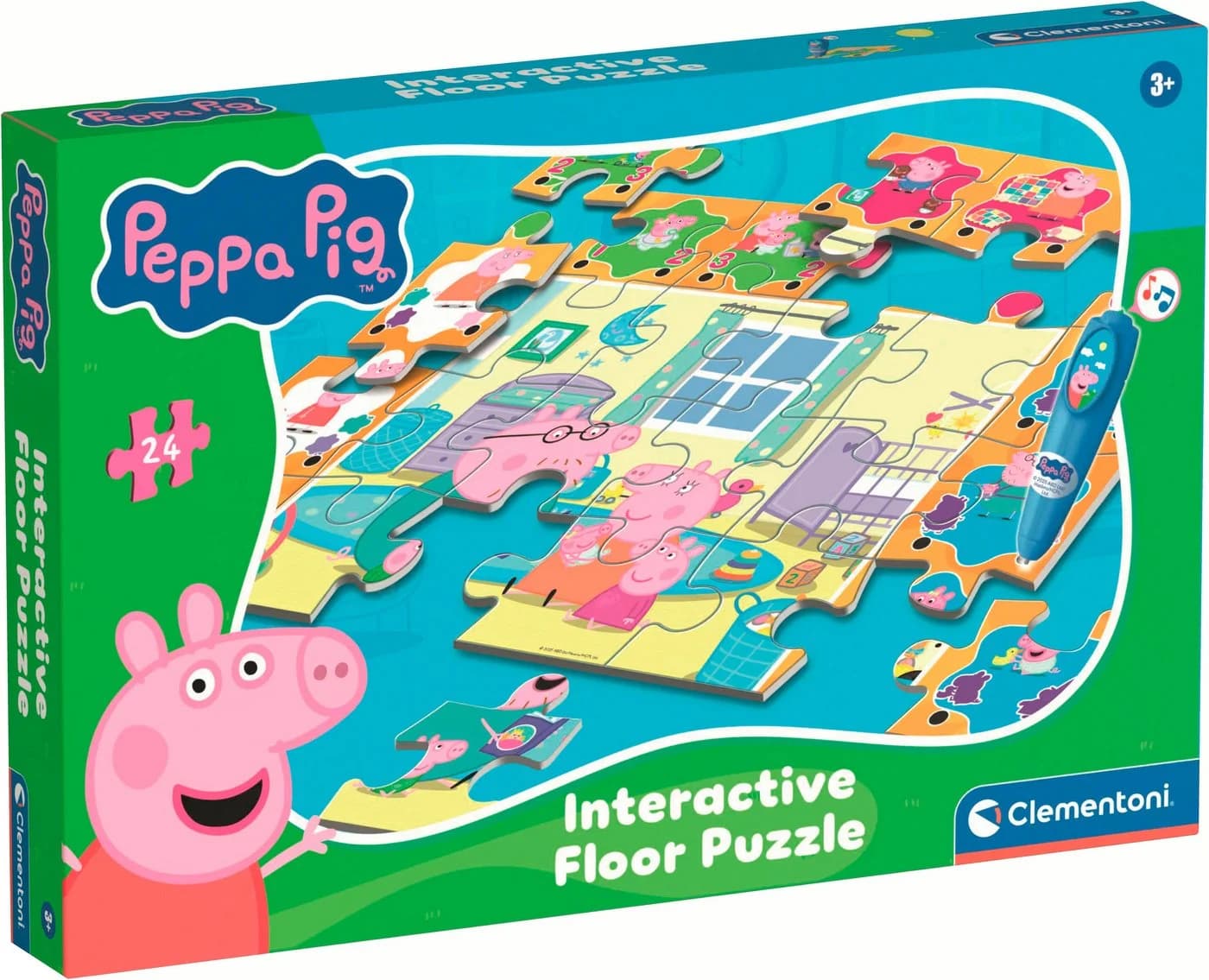 Clementoni® Puzzle Quiz-Bodenpuzzle - Peppa Pig 24 Teile - Bild 2