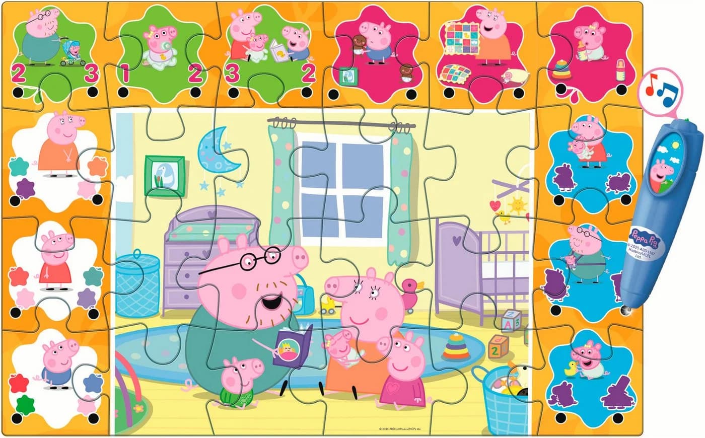Clementoni® Puzzle Quiz-Bodenpuzzle - Peppa Pig 24 Teile - Bild 5