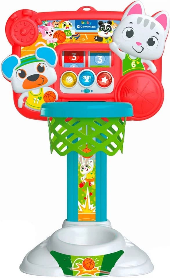 Clementoni® Interaktiver Basketball-Korb mit Licht und Sound