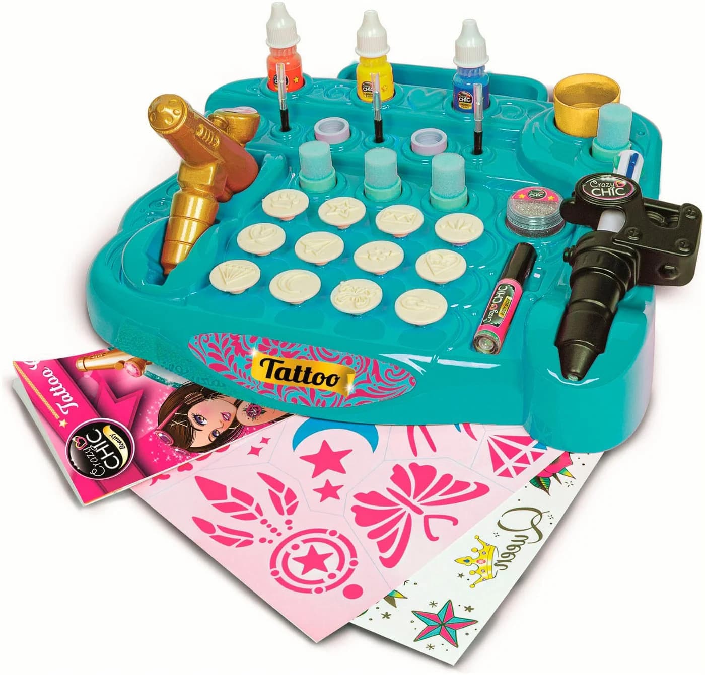 Clementoni Kreativset Crazy Chick Tattoo-Studio Bunt - Bild 4