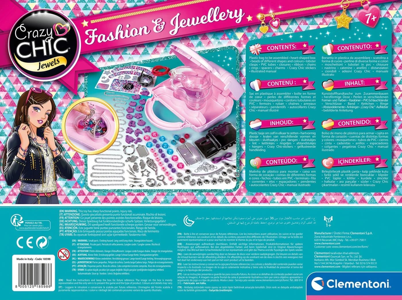 Clementoni Kreativset Crazy Chic Mode & Schmuck Bunt - Bild 3