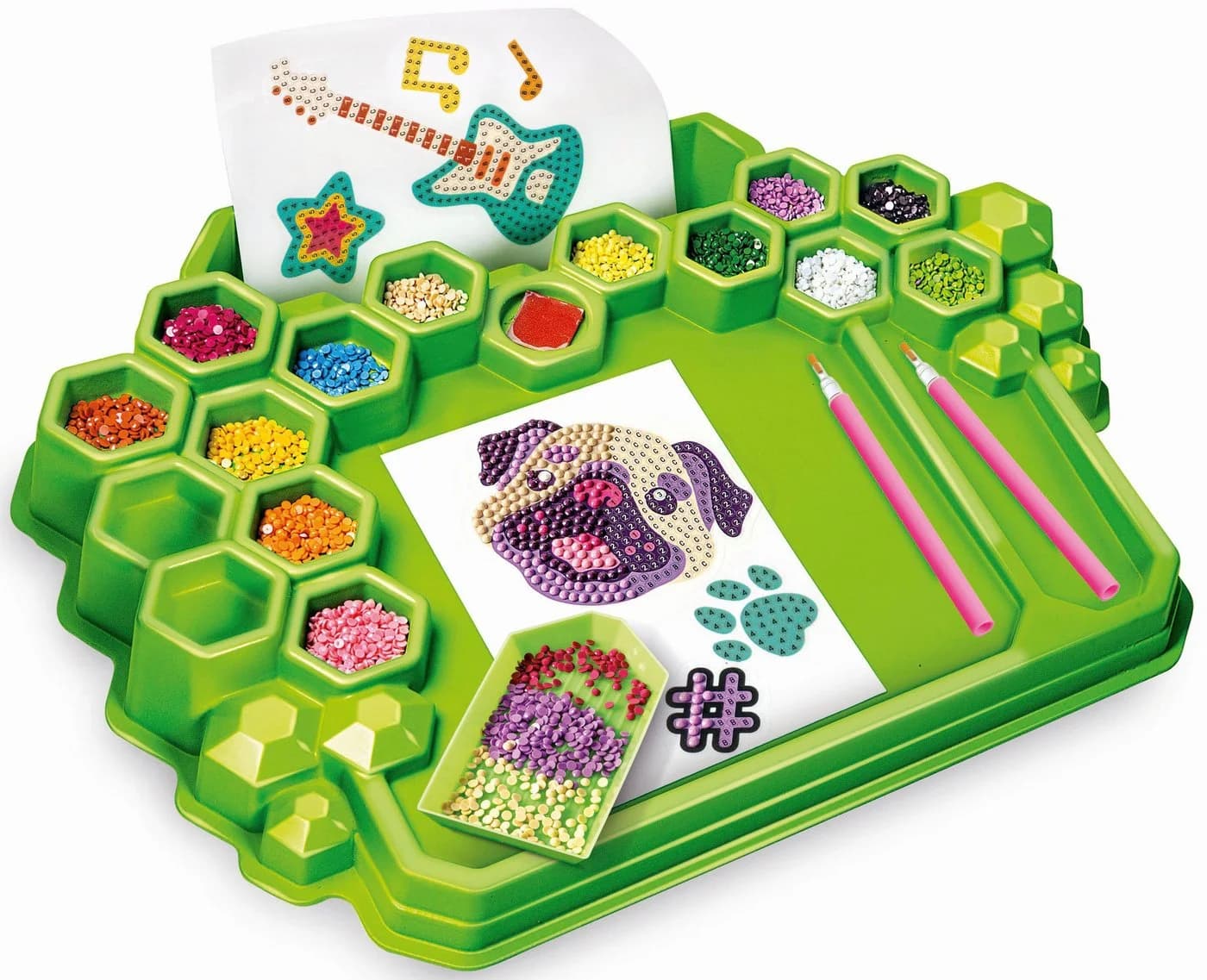 Clementoni® Kreativset idea! Funkelnde 3D-Sticker Bunt Made in Europe - Bild 3