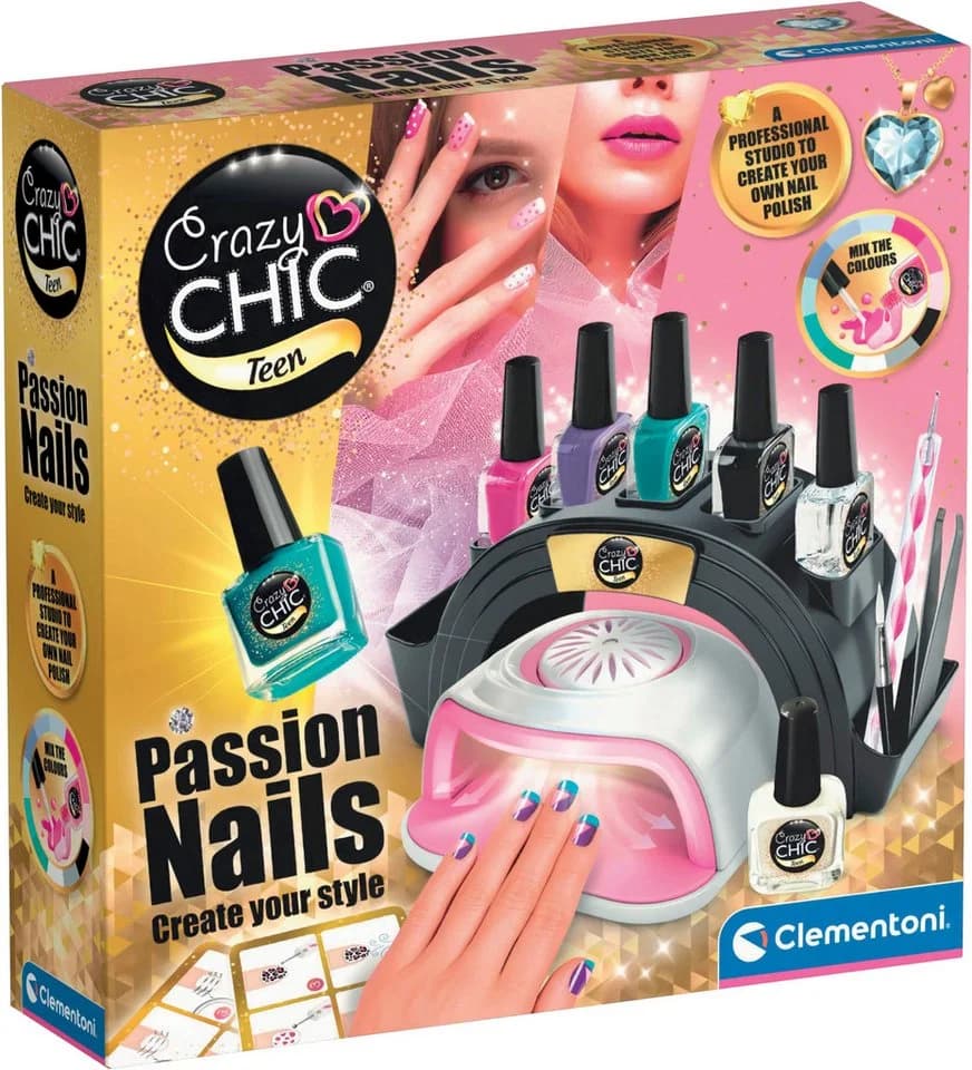 Clementoni Kreativset Crazy Chic Passion Nails Nageldeko Set - Bild 2