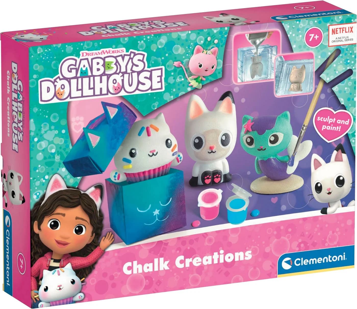 Clementoni Kreativset Gabby's Dollhouse Bunt Gipsfiguren - Bild 2
