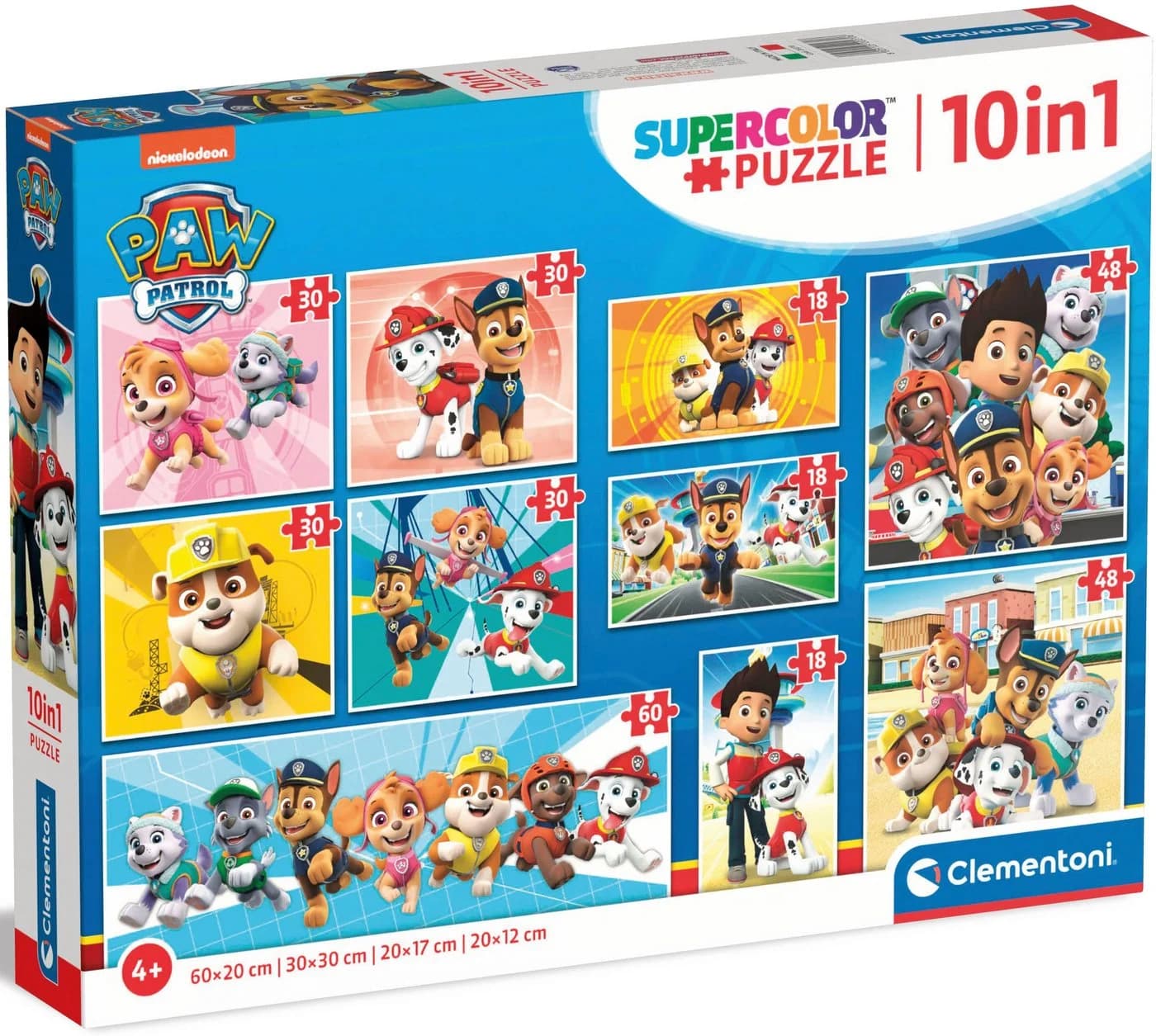 Clementoni Puzzle Supercolor PAW Patrol 10 in 1 Bunt 330 Teile - Bild 2