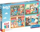Clementoni Puzzle Bluey 4in1 Supercolor 72 Teile Bunt Bild 2