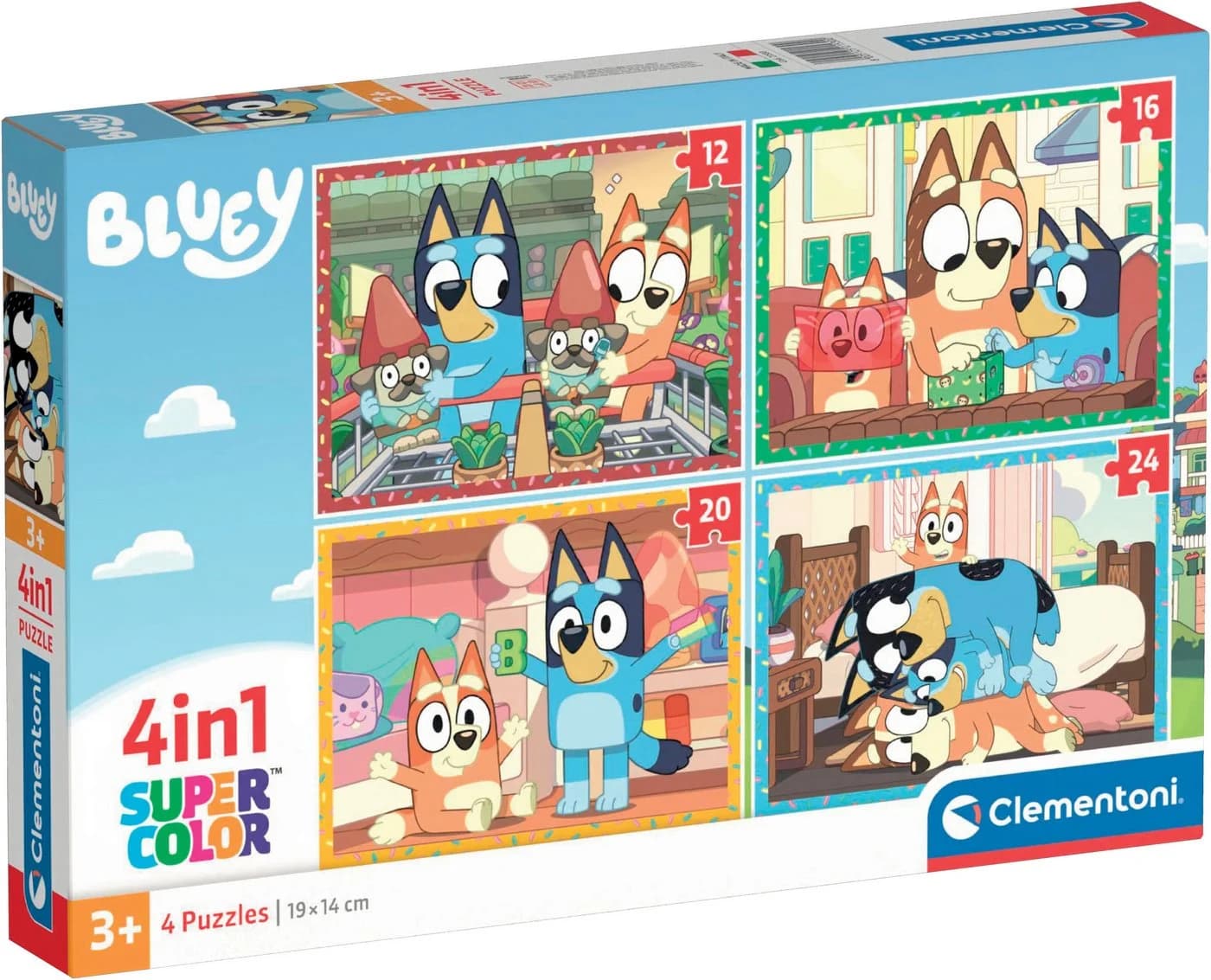 Clementoni Puzzle Bluey 4in1 Supercolor 72 Teile Bunt - Bild 2