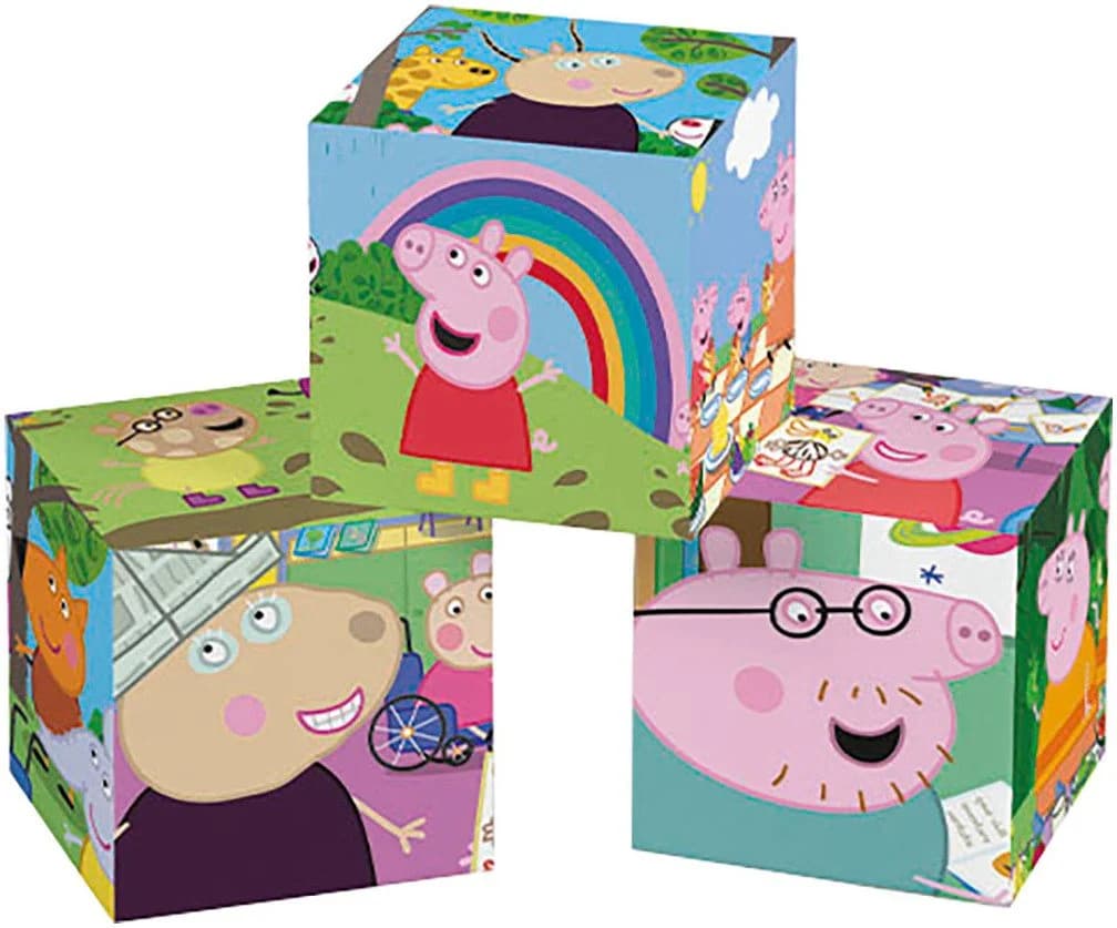 Clementoni® Würfelpuzzle Peppa Pig 12-teilig Bunt Made in Europe