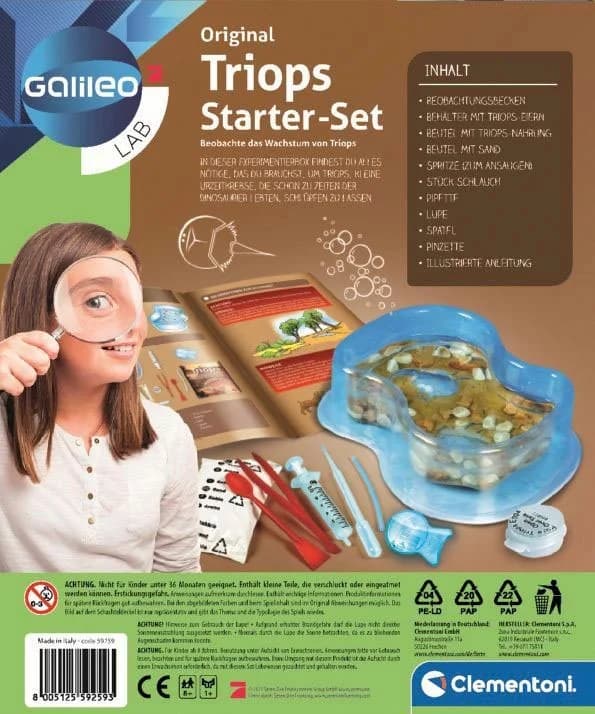 Clementoni Experimentierkasten Galileo Triops Starter-Set Made in Europe - Bild 5